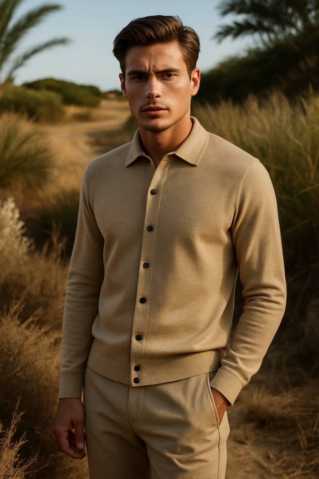 Rasmus – Lightweight Cashwool Polo Vest