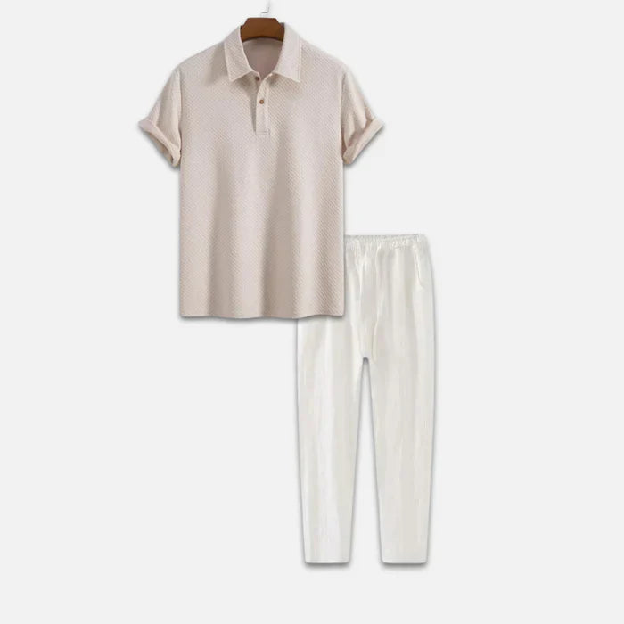 Beige Afslappet Sommer Sæt