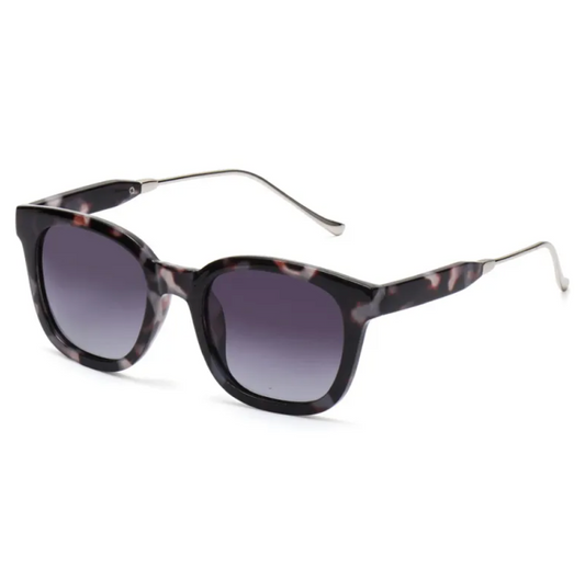 Old Money Sonnenbrille Damen - Elegante Zeitlose Schwarze Sonnenbrille mit Marmorierung