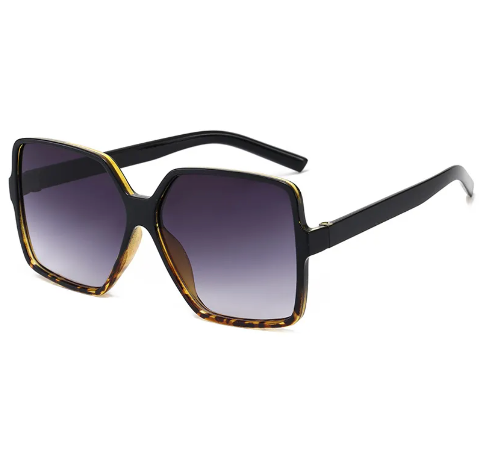 Old Money Sonnenbrille Damen – Luxuriöse Schwarze Sonnenbrille mit Verlaufsgläsern