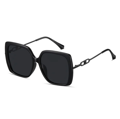 Old Money Sonnenbrille Damen - Stilvolle Schwarze Sonnenbrille