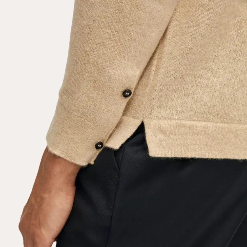 Cashwool herreskjorte beige