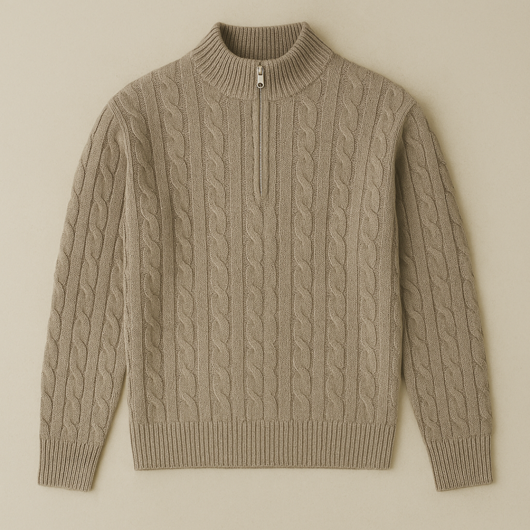 Simon – Classic Half-Zip Sweater