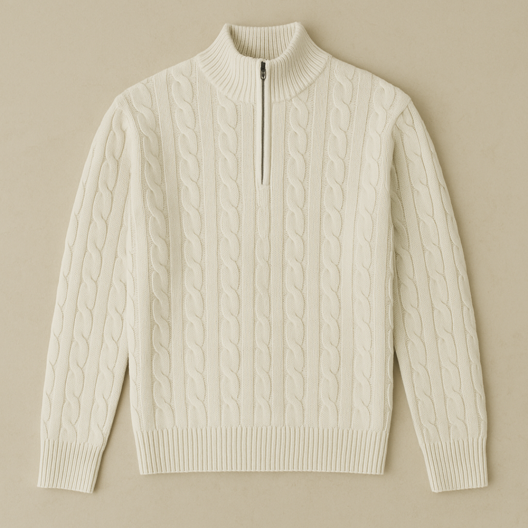 Simon – Classic Half-Zip Sweater