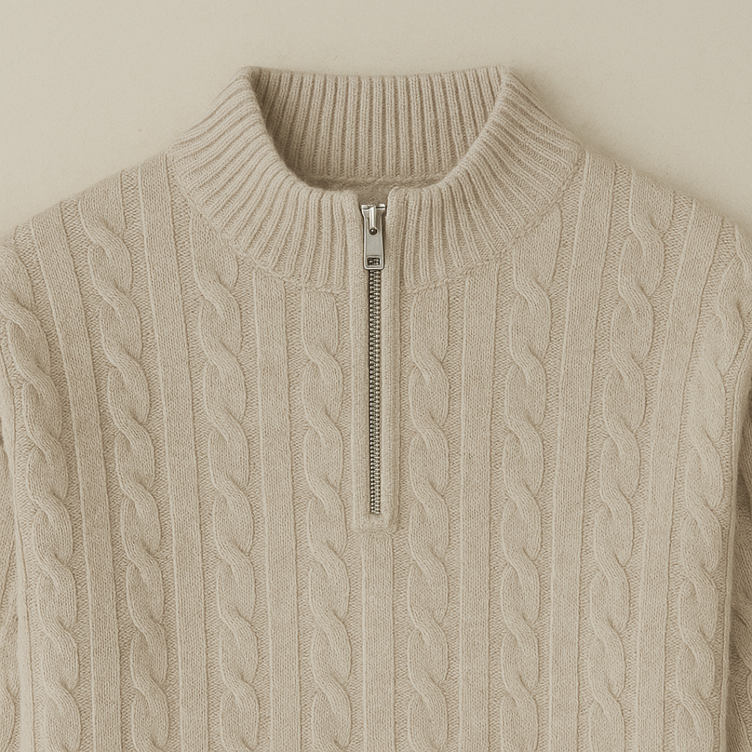 Simon – Classic Half-Zip Sweater
