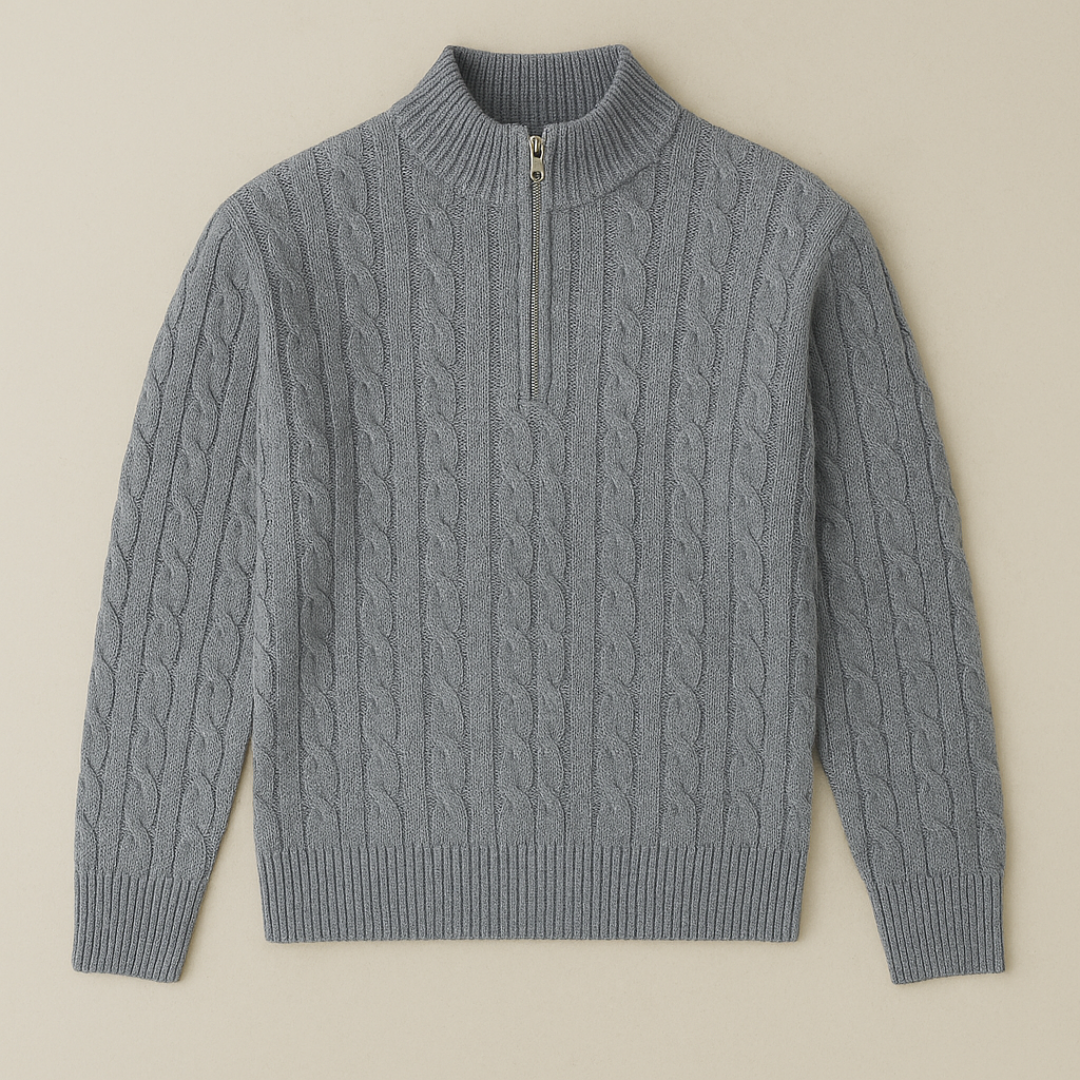 Simon – Classic Half-Zip Sweater