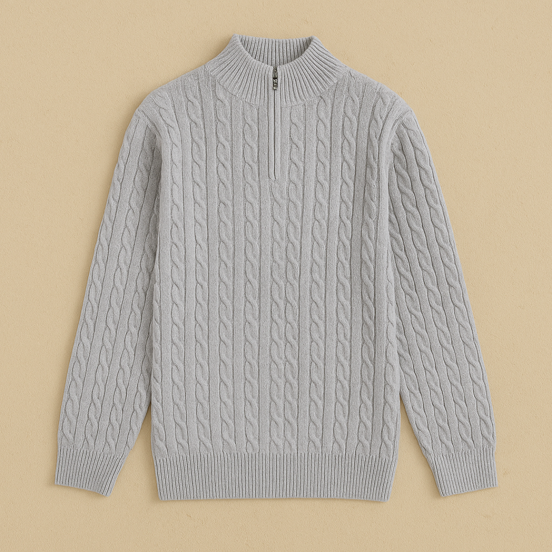 Victor – Luxury Cashmere Half-Zip Sweater